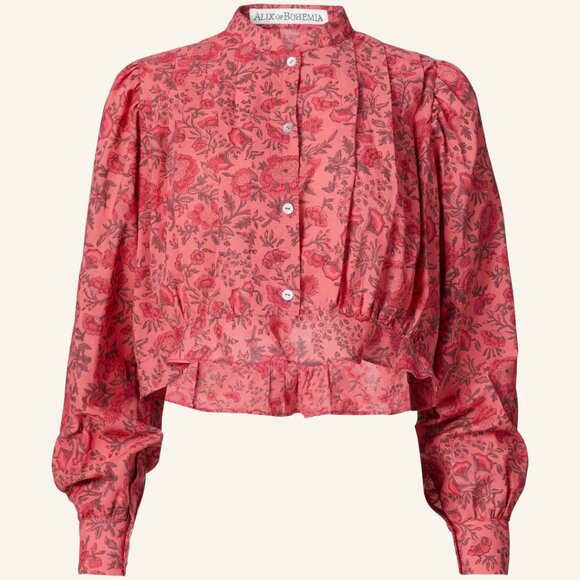 Rhiannon Raspberry Blouse